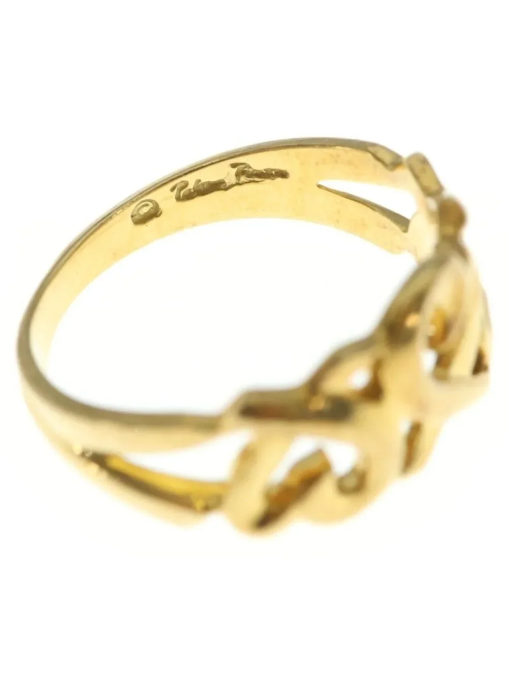 Tiffany & Co 18k Yellow Gold Paloma Picasso Triple Loving Heart Ring